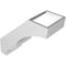 Ekena Millwork 5 1/2-in. W x 12-in. D x 12-in. H Balboa Architectural Grade PVC Knee Brace BRCP055X12X12BOA - alternate 3